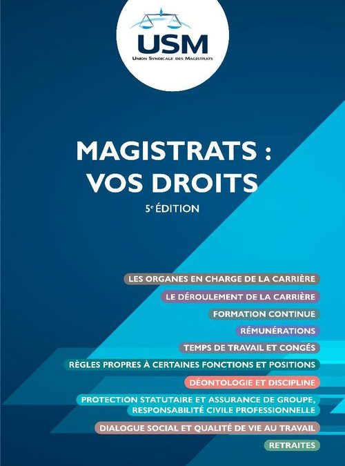 Guide : « magistrats, vos droits »