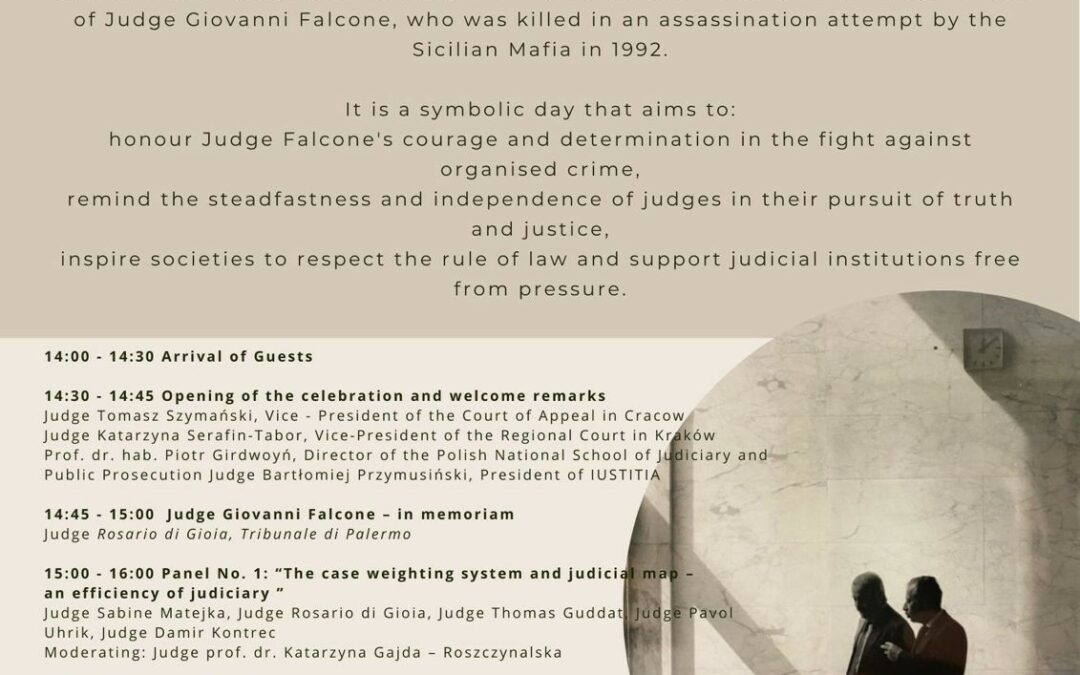 Journée mondiale de la justice internationale et hommage au juge Falcone