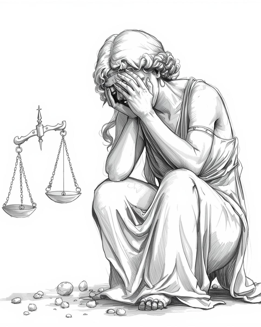 Symbole justice en danger